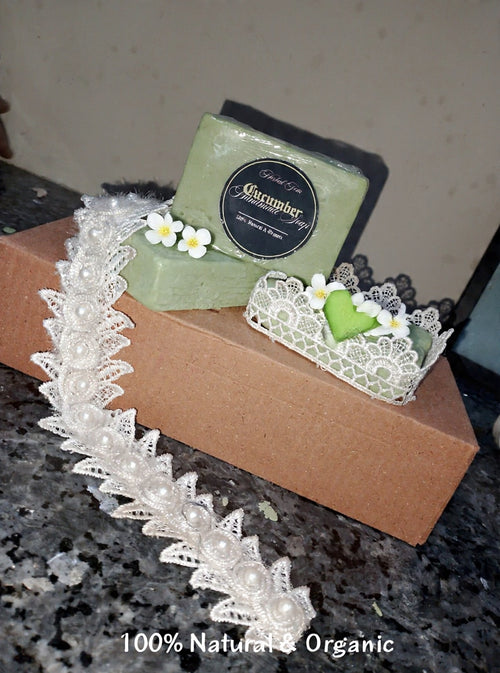 Cucumber handmade soap