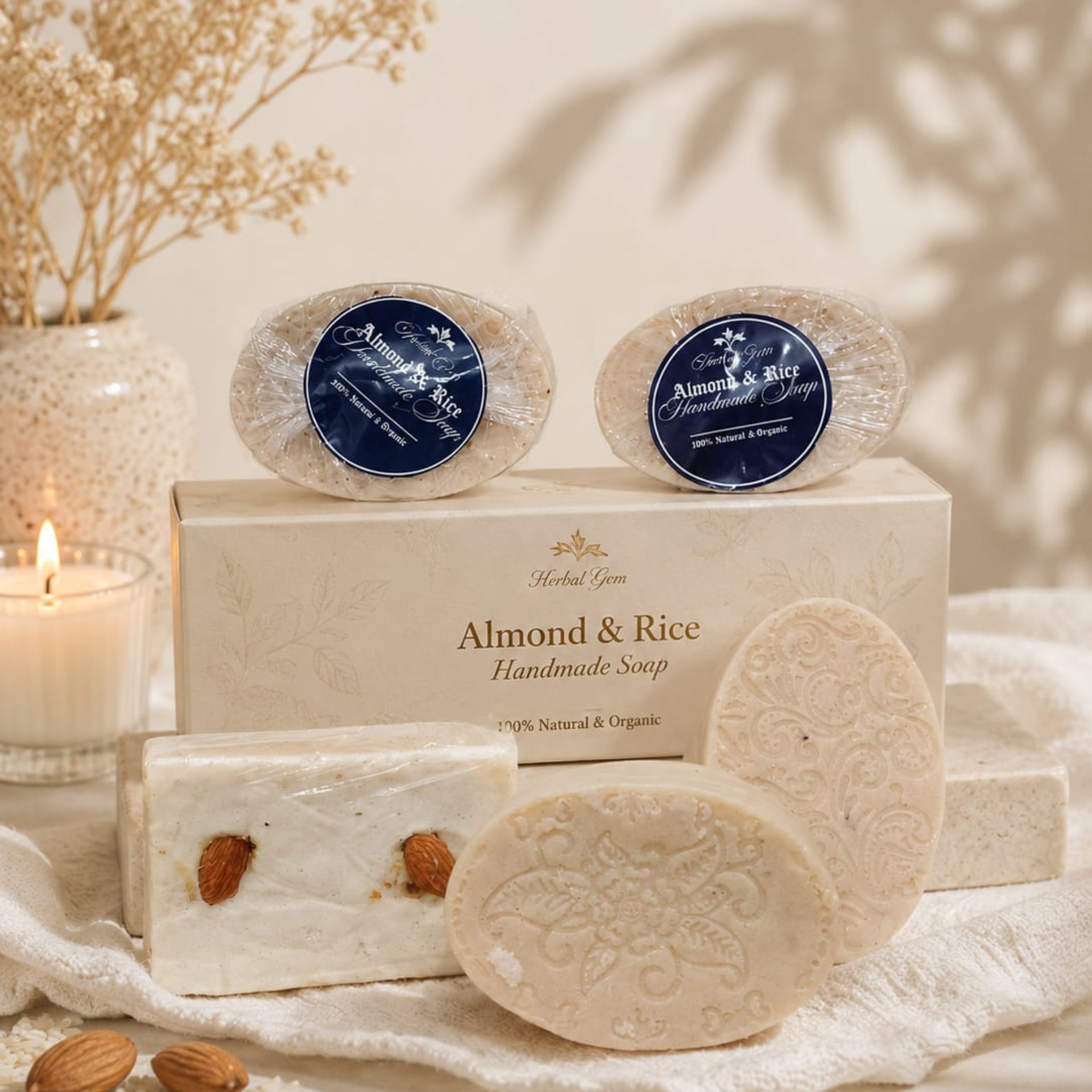 Almond & rice soap