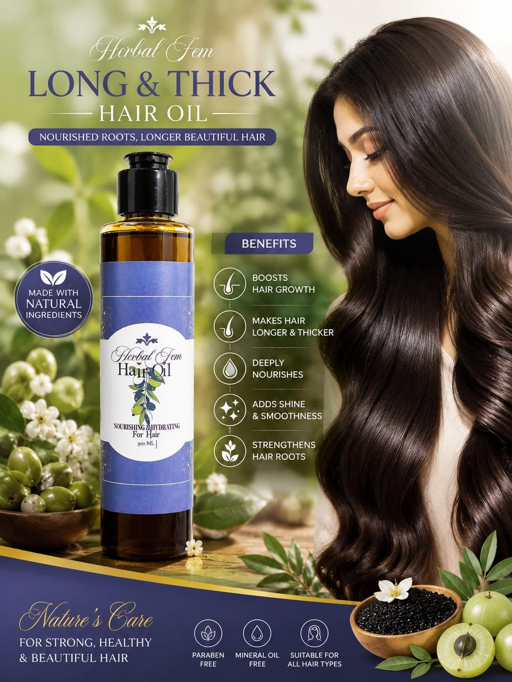 Herbal hair oil
