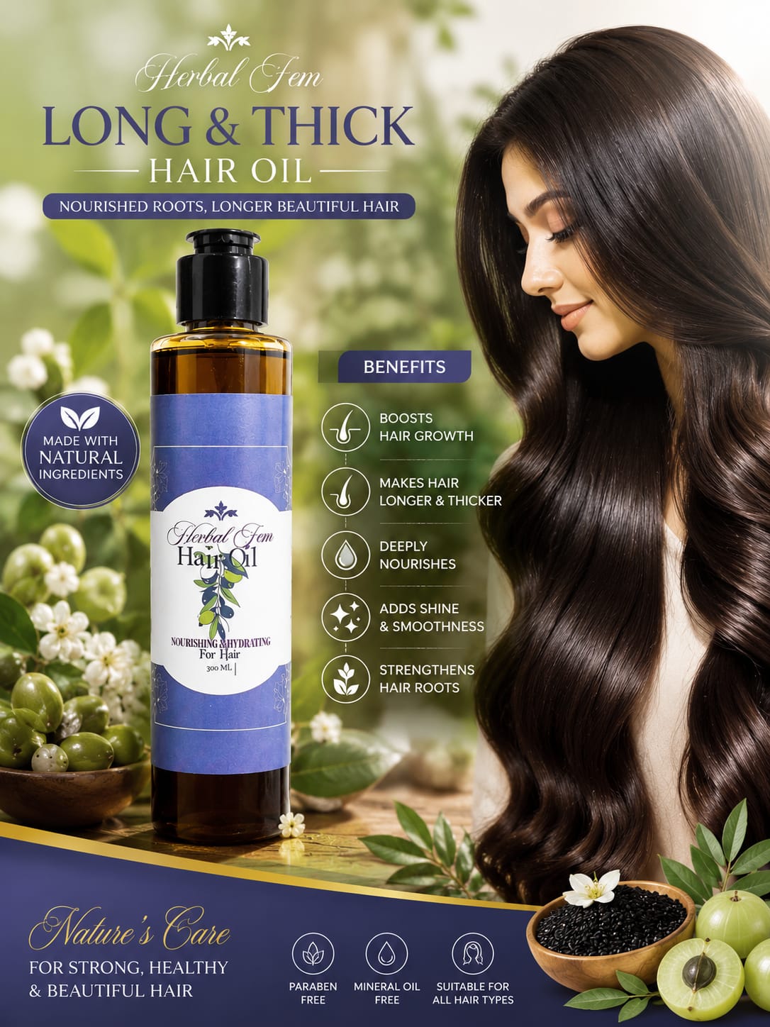 Herbal hair oil