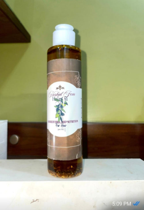 Herbal golden hair oil